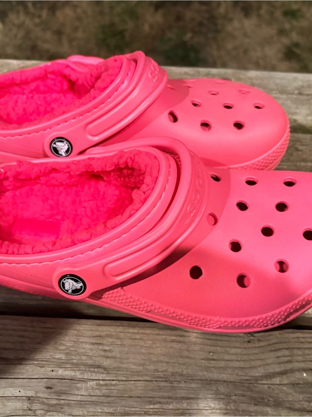 Women’s Pink Fleece-Lined Crocs
